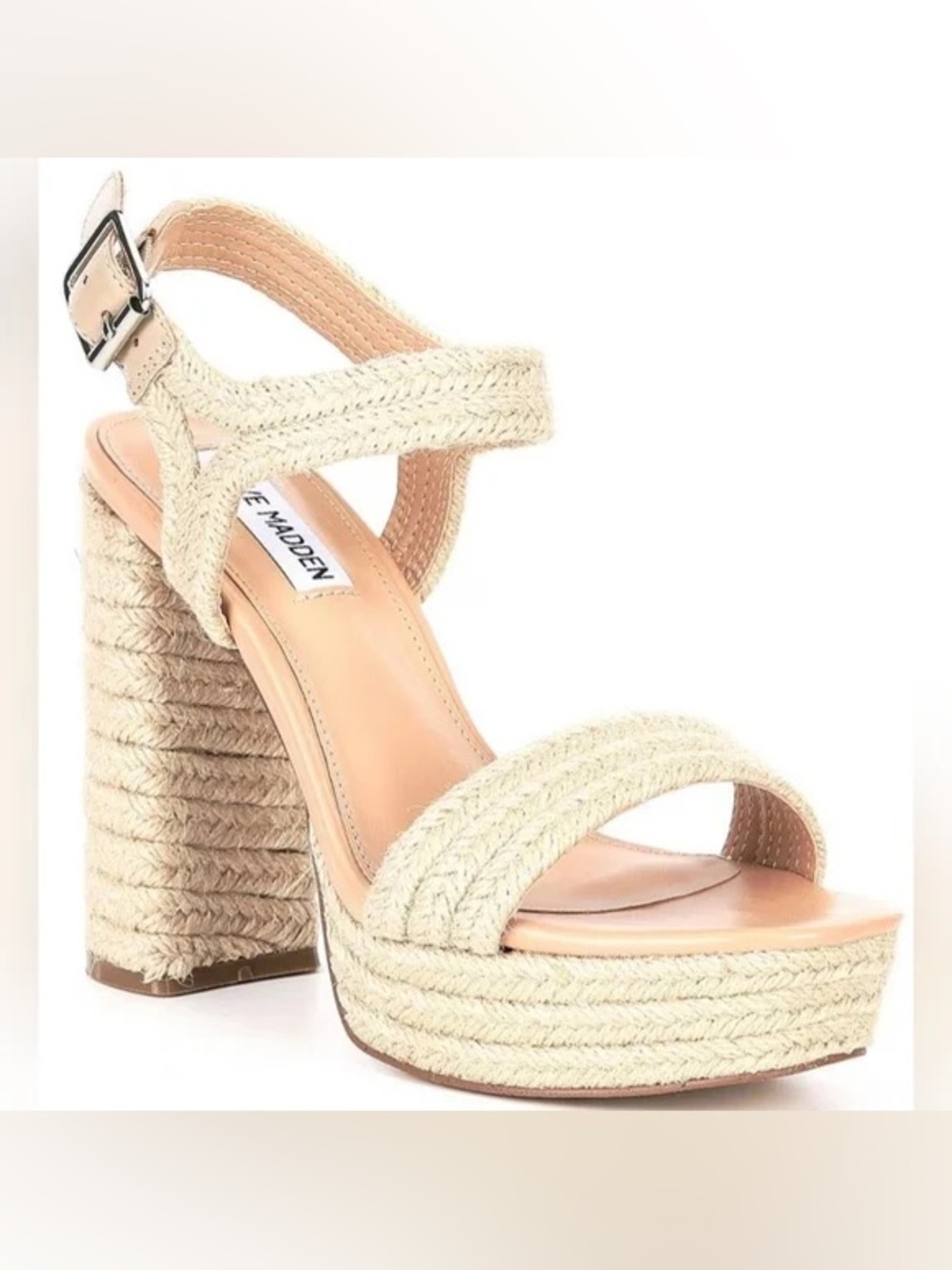 Steve Madden Lombardo Jute Platform Heels women's sz 11 $119